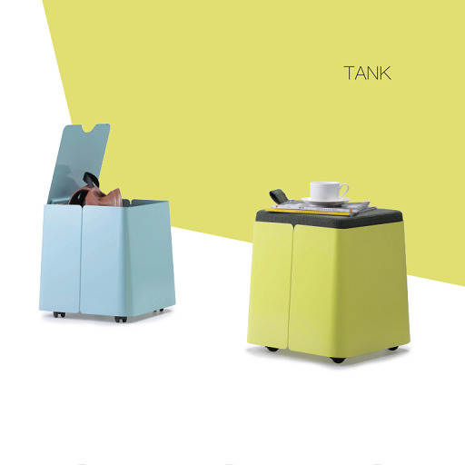 TANK帶滑輪文(wén)件櫃_創意家具(jù)- 如何利用(yòng)視錯覺拓展空間